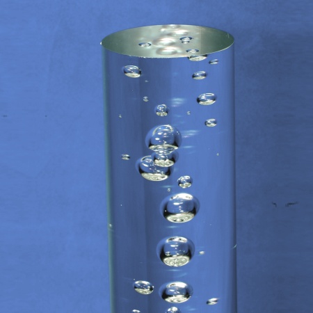 Clear Acrylic Rod with Large Bubbles