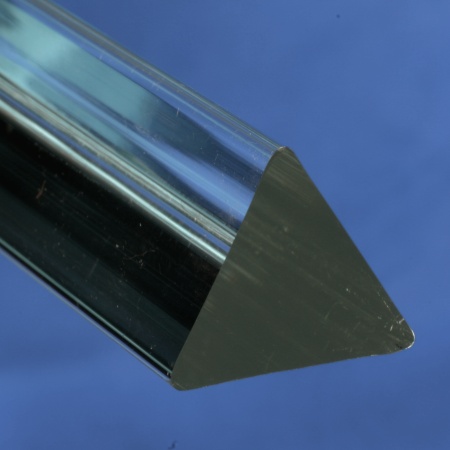 clear extruded acrylic triangle bar