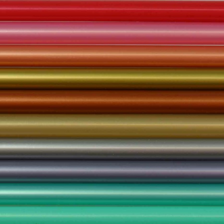 metallic effect acrylic round rod