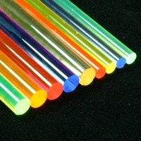 Fluorescent Round Extruded Acrylic Rod