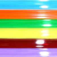 Transparent Coloured Round Acrylic Rod