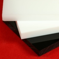 Black White and Opal Acrylic Sheet and Block